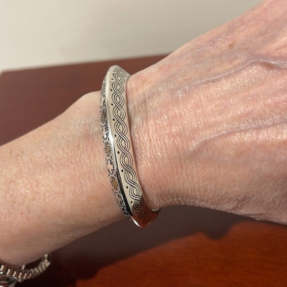 Amazing Kenneth Johnson Sterling Silver & Copper Cuff Bracelet - Picture 9 of 12